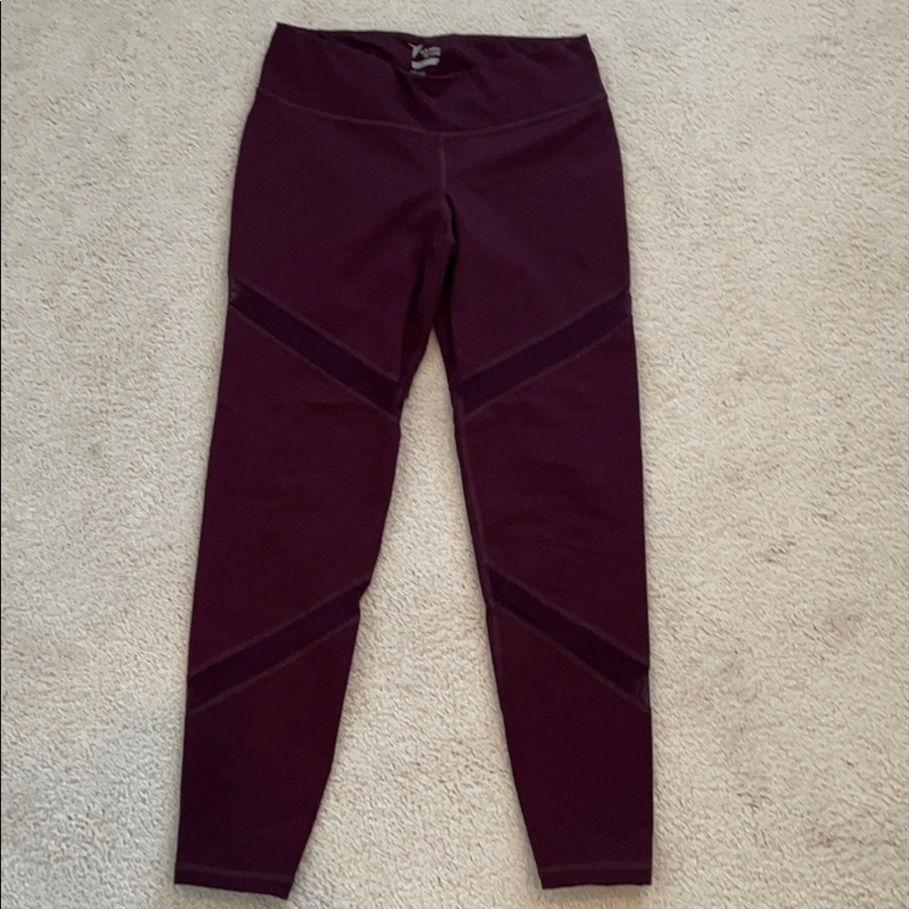 Maroon High Waisted Leggings